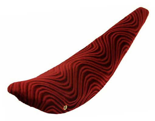 26" Banana Saddle Velour Red.