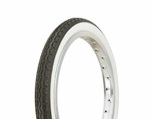 Tire Duro 16" x 1.75" Black/White Side Wall HF-160A.